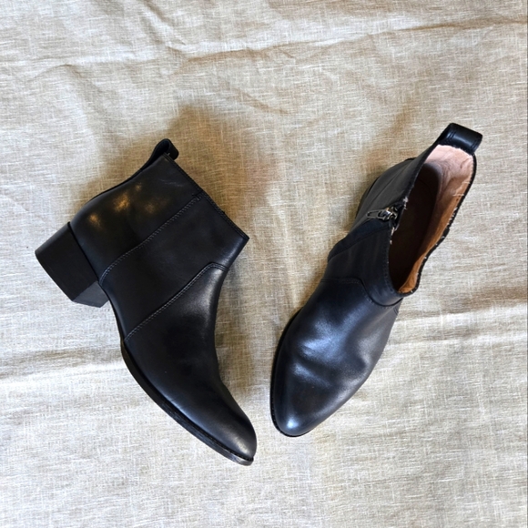 Madewell camden black leather ankle boots size 8.5 - Picture 7 of 7